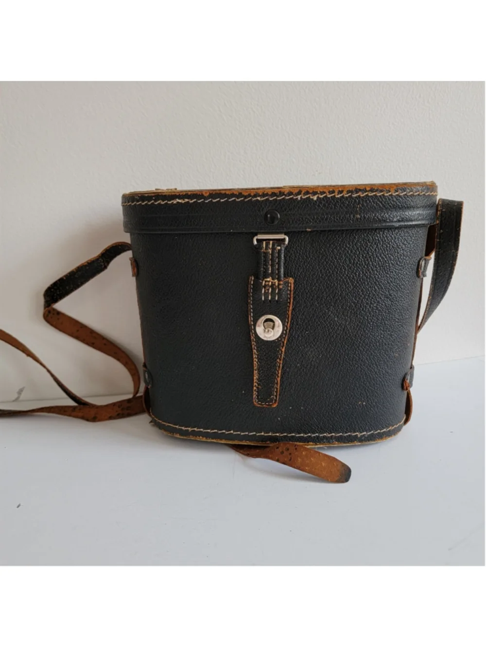 Vintage Binoculars Case 50s - 60s Case Only Mid Century, Closure Good Strap